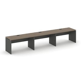 Стайл Проджект Рабочая станция 1 сторон. SN-D.ORS-032 Вяз Благородный/Антрацит NEW/Черная Заглушка 3 - Фото предпросмотра