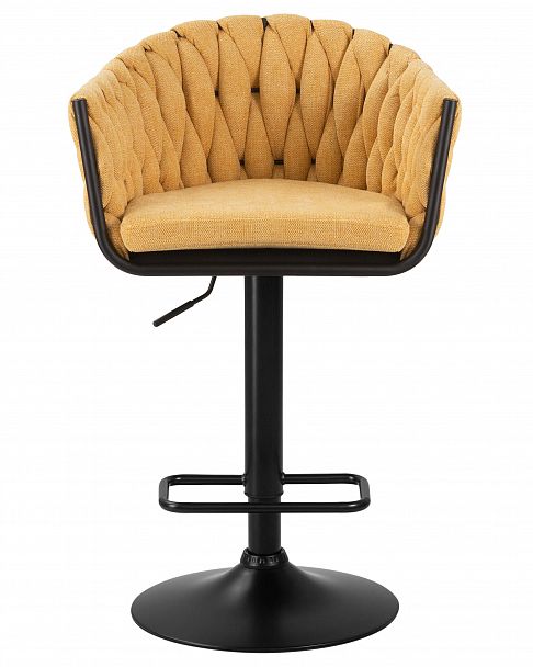 Стул барный DOBRIN LEON (жёлтая ткань (LAR 275-8)) - Вид 6
