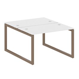 Metal System Quattro Р. ст. на О-образном м/к 50БО.РАС-СП-2.2 Белый/Мокко металл 1200*1475*750 - Фото предпросмотра