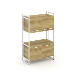 Rift Шкаф 3 ниши широкий RF.SS-33 Дуб Винченцо/Металл Белый 798*396*1286 - Фото предпросмотра