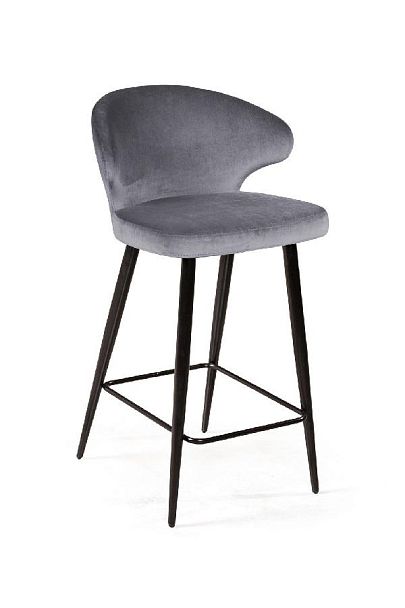 Стул полубарный Richard, бархат серый 27 - Вид 1