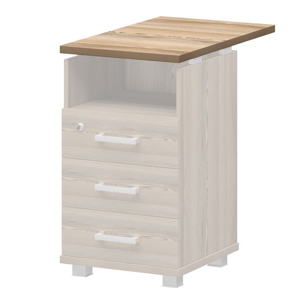 Крышка тумбы НТ-320.73 Дуб сафари 438x730x25 Аргентум - Вид 1