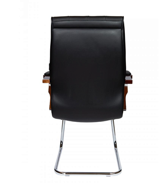 Кресло офисное Боттичелли CF / дерево / черная кожа - Вид 2