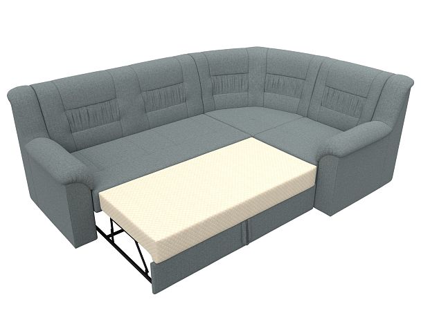 Диван угловой Карелия правый угол Рогожка серый - Вид 7