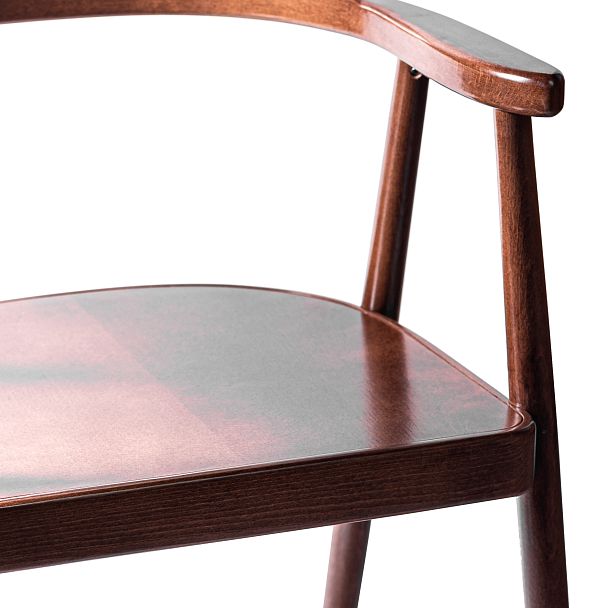 Стул деревянный с подлокотниками Боэн светлый орех - Вид 14