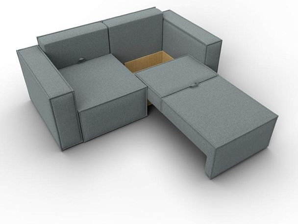 Диван прямой Куба мини Рогожка серый - Вид 7