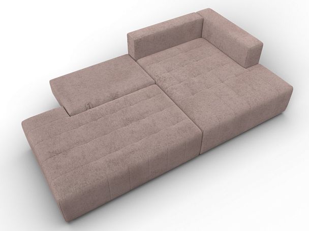 Диван угловой Лига-103 НПБ угол правый Велюр бежевый - Вид 8
