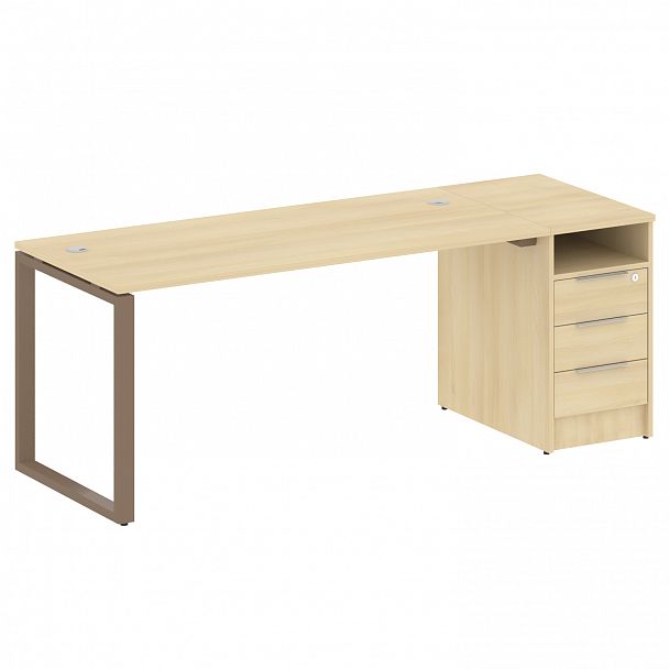 Рабочая станция "Metal System" БО.РС-СТП -1.4 акация/мокко - Вид 1