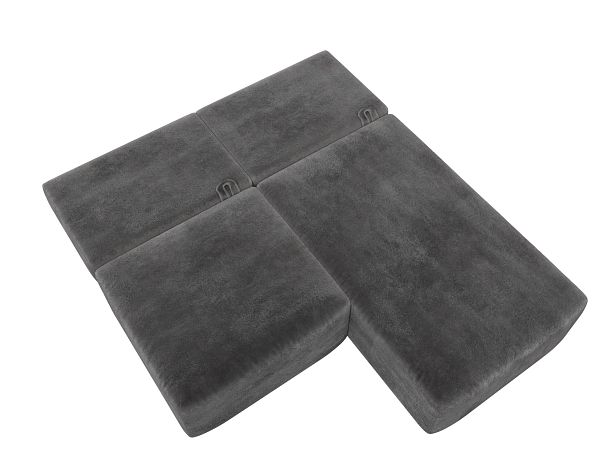 Диван угловой модульный Лига-060 НПБ угол универсальный Велюр серый - Вид 9