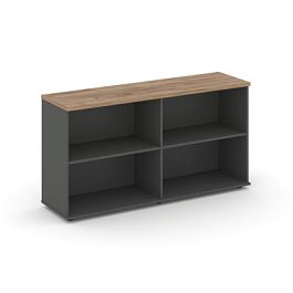 Стайл Проджект Тумба опорная/приставная SN.TOP-121 Антрацит/Дуб Табак 1232*400*750 - Фото предпросмотра