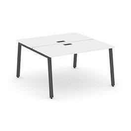 Стайл Проджект Рабочая станция 2-х сторон. SN-6A.DRS-003 Белый/Металл Антрацит 1380*1232*750 - Фото предпросмотра