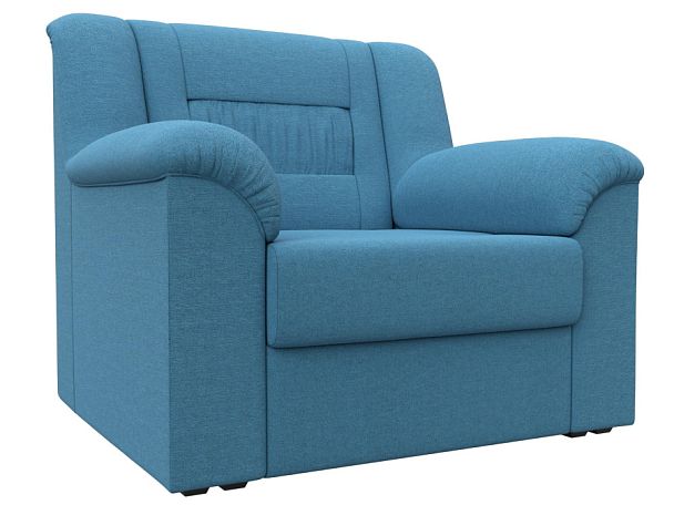 Кресло Карелия Рогожка голубой - Вид 1