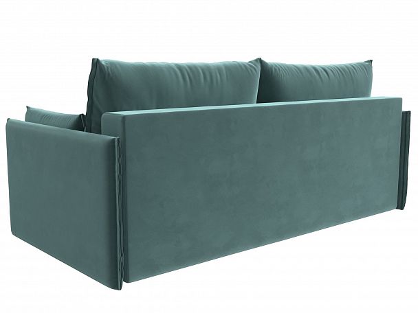 Диван угловой Сайгон (полностью велюр бирюзовый) - Вид 6