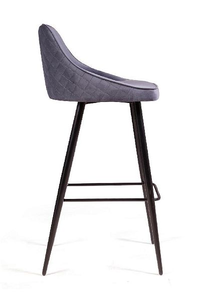 Стул барный Neo ромб, бархат серый 27 - Вид 3