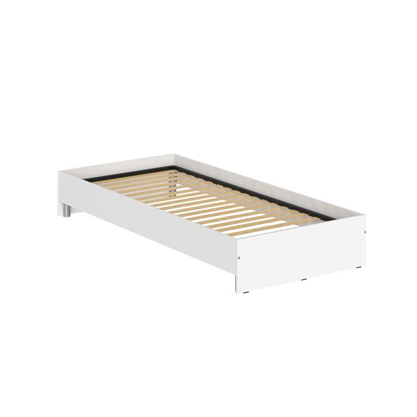 Кровать без изголовья KBW 209 Белый 2040х940х300 KANN - Вид 1