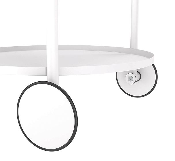 Сервировочный столик Sheffilton SHT-CT60 белый муар/белый - Вид 4