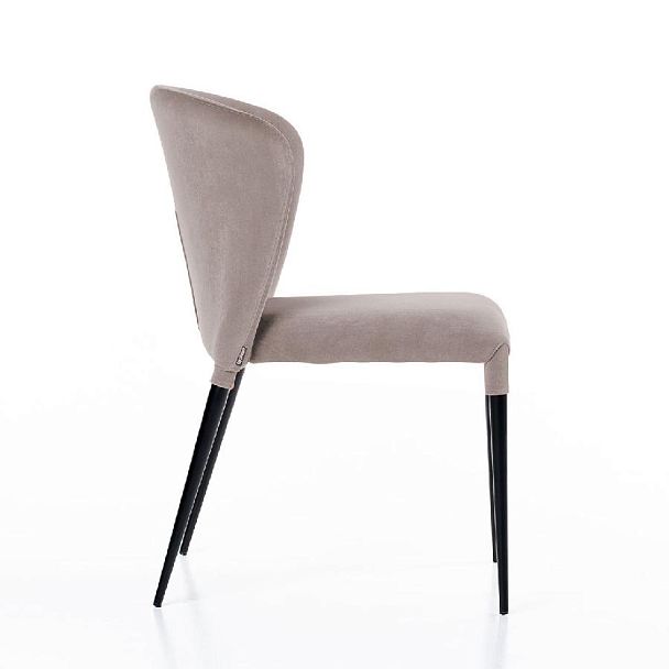 Стул Albert (Альберт), бархат пепельно-бежевый 25 - Вид 3