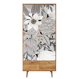 Шкаф двухстворчатый Berber принт 50 арт BB16/Print_50 - Фото предпросмотра