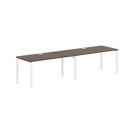 Стол 2-х местный EUWST 3180 Дуб Денвер тёмный/Белый 3126х800х750 EDIS - Фото предпросмотра