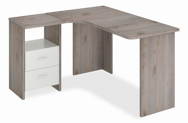 Стол письменный Домино Лайт СКЛ-Угл130 Белый/Нельсон левый - Вид 1