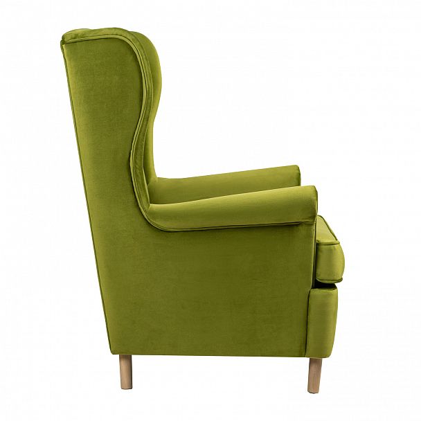 Кресло Дженкс, велюр оливковый - Вид 4