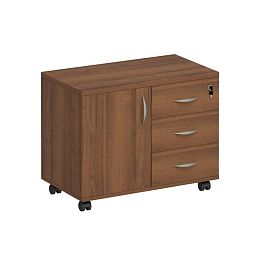 Тумба сервисная с ящиками Комфорт КФ К.306 ОФ французский орех - Фото предпросмотра