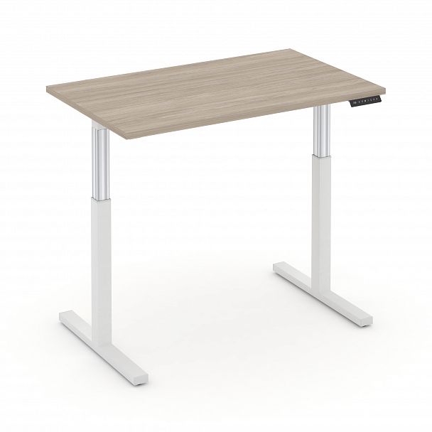 Стол электроподъемный "MOVE UP" MV.SE-2.7 Белый металл /  Дуб Аттик - Вид 2