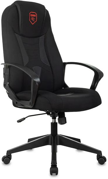 Кресло игровое Zombie 200 черный ткань/эко.кожа крестов. пластик пластик черный - Вид 1