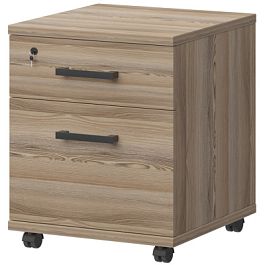 Тумба подкатная файловая НТ-330.ЧФ Дуб сафари 430x442x603 Аргентум - Фото предпросмотра