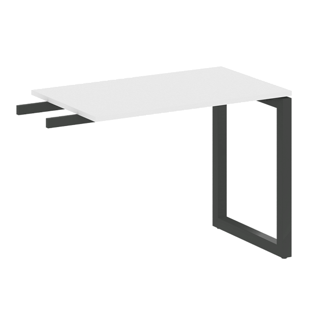 Metal System Quattro Приставной элемент на О-образном м/к 50БО.ПР-3 Белый/Антрацит металл 1000*600*750 - Вид 1