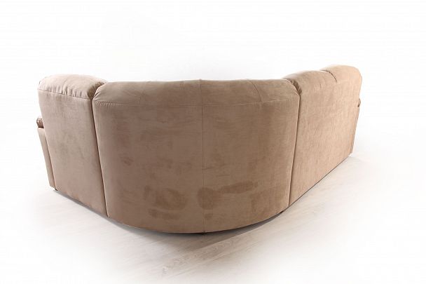 Diamante диван-кровать угловой велюр бежевый - Вид 7