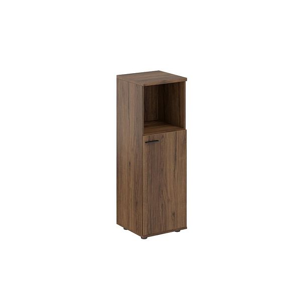 Шкаф средний с нишей 400х400х1200, 1 дв., з.ст HDF, правый / корпус: дуб модена; фасады: дуб модена Сигма / Sigma - Вид 1