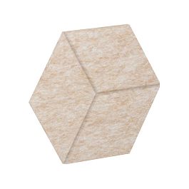 AcustiX Настенная панель шестигранная (3 луча) VE.NP-6G3LU-200 Крем-брюле 400*346*12
(сторона 200мм) - Фото предпросмотра