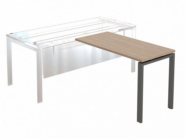 Брифинг-приставка NT 120 вяз натуральный/антрацит - Вид 1