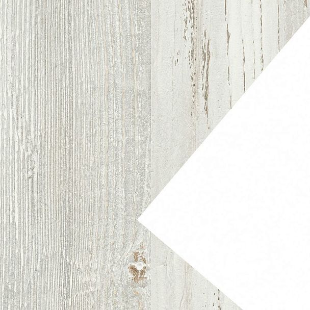 Модести-панель СММ25-14 Сосна винтер/Белый 1250x25x350 Аргентум-МП - Вид 2