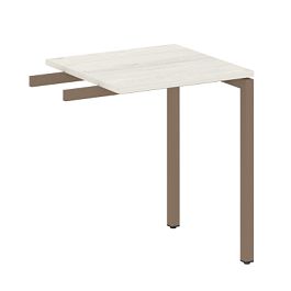 Metal System Quattro Приставной элемент на П-образном м/к 40БП.ПР-1 Дуб наварра/Мокко металл 600*600*750 - Фото предпросмотра