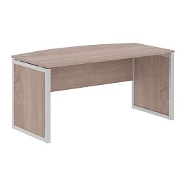Стол руководителя XQPET 169 Дуб Сонома/Алюминий 1600х867х750 XTEN-QP - Фото предпросмотра