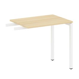 Metal System Quattro Приставной элемент на П-образном м/к 40БП.ПР-2 Акация/Белый металл 800*600*750 - Фото предпросмотра