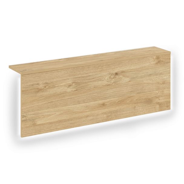 Накладка с подсветкой прямая высокая на 2 модуля "Onix" О.R-NP.V-118.2.S тиквуд темный - Вид 1