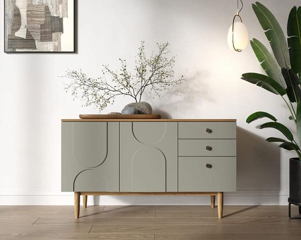 Комод с двумя дверками и ящиками Arka AR05-F2 - Вид 4