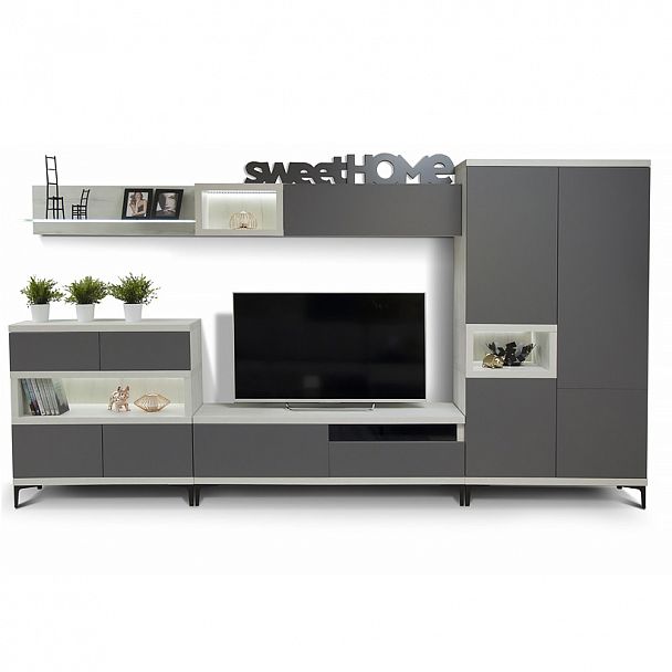 Стенка "Римини" с подсветкой - Вид 1