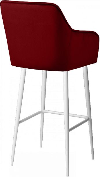 Барное поворотное кресло Мони К, Confetti bordo/белый - Вид 5