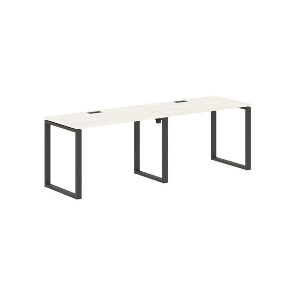 Стол 2-х местный EQWST 2367 Ясень Траун/Мокко 2326х670х750 EDIS - Вид 1