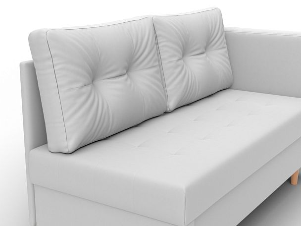 Кушетка Лига-098 Экокожа белый - Вид 4
