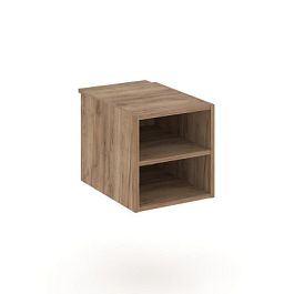 Стайл Проджект Подвесная тумба с двумя открытыми нишами SN.TP-012 Дуб Табак 343*491*352 - Фото предпросмотра