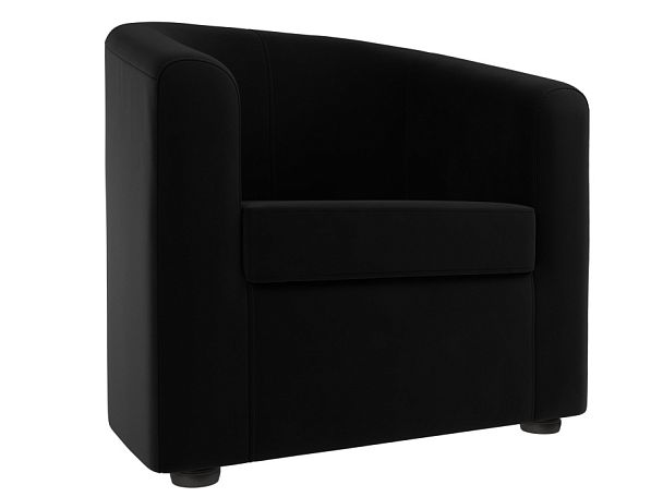 Кресло Норден (полностью микровельвет черный) - Вид 1