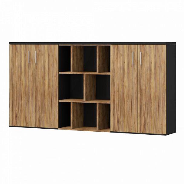 Комплект стеллажей "Парламент" ПК-ПРЛ-КОМП№0005-В1-1078 таксония медовая - Вид 1