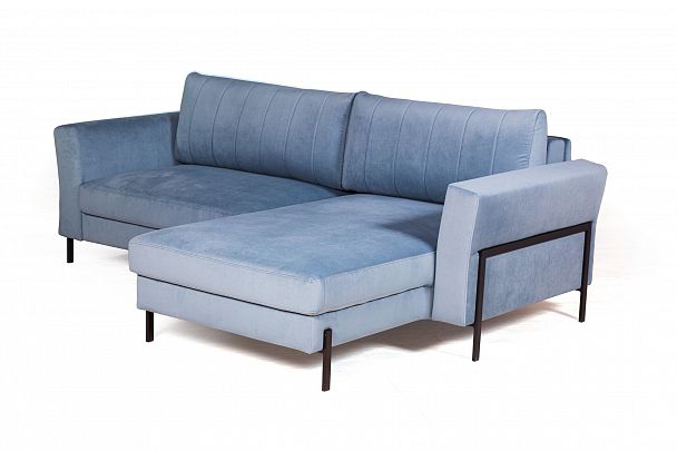 Fiji диван-кровать с шезлонгом, велюр - Вид 3