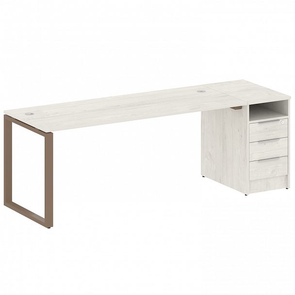 Рабочая станция "Metal System" БО.РС-СТП -1.5 дуб наварра/мокко - Вид 1