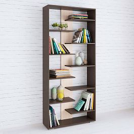 Стеллаж Ромео-3 (800*1800*250) венге/дуб молочный - Фото предпросмотра